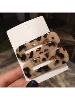 Leopard Hair Clip SET OF 2
